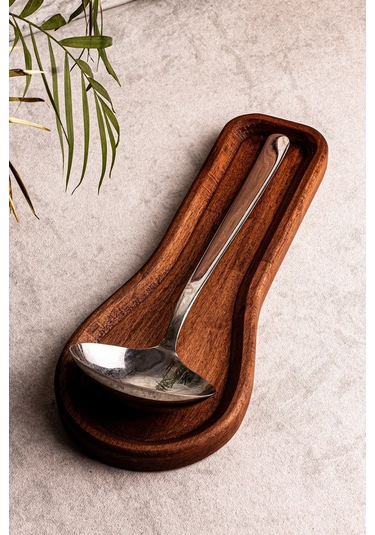 Snippy Holdy - Tezgah Üstü Ahşap Kirli Kaşık Altlığı Kirli Kaşıklık Kepçe Altlığı Ahşap