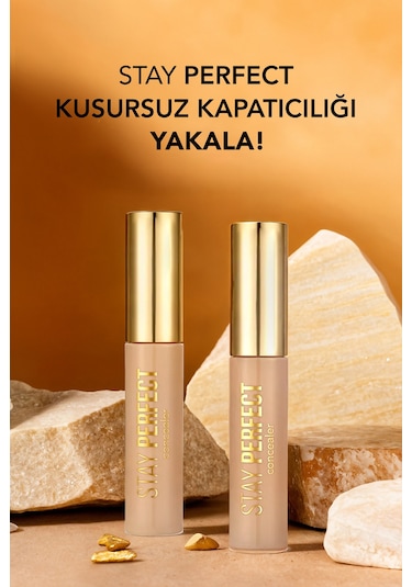 Flormar Stay Perfect Yüksek Pigmentli & Yarı Mat Bitişli Likit Kapatıcı 001 Fair
