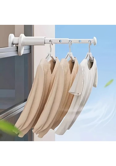 Chuangyinshop 1 Adet Katlanır Portatif Çamaşır Kurutma Askısı Beyaz beyaz