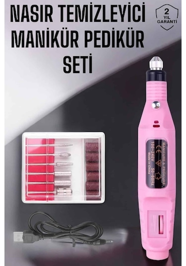 Protez Tırnak Manikür Ve Pedikür Seti Elektrikli