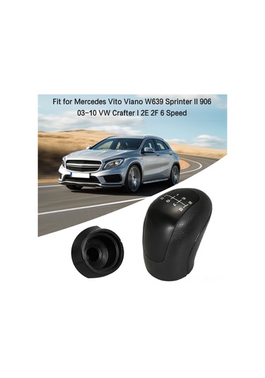 Moveevo 6 Vites Manuel Vites Çubuğu Kolu Uyumlu Mercedes Vito Viano W639 Sprinter Iı 906 03-10 Volkswagen Crafter I 2e 2f - Kolay Kurulum, Dayanıklı Abs Malzeme Siyah