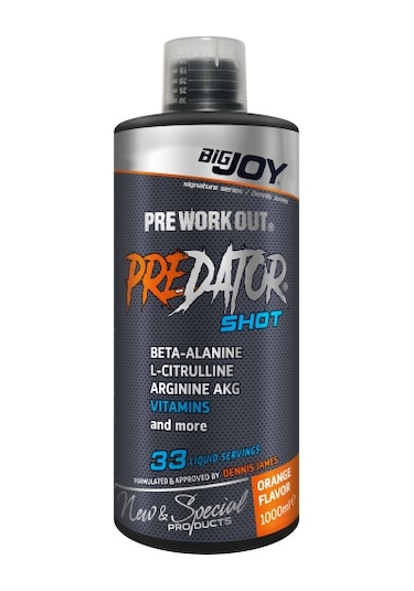 Bigjoy Sports Predator Shot Beta-Alanin Sitrulin Portakal 1000Ml