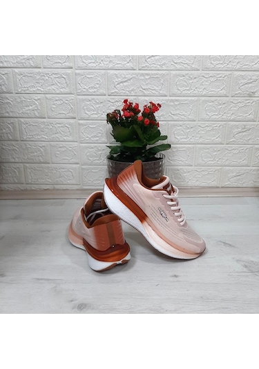 M.p 1674 Bej Renk Fuspetli Bayan Yürüyüş Dolgu Spor Ayakkabı 001