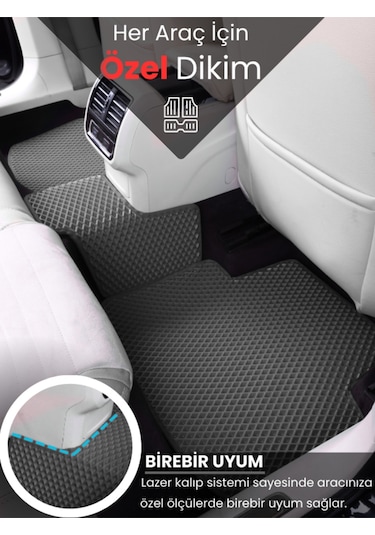 Volkswagen-polo- 2009-2017 İçin Eva İç Paspas Takımı Metal Topukluk Hariç