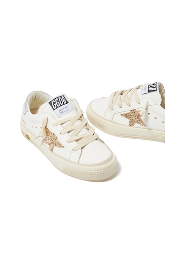 Golden Goose Çocuk Vintage Deri Sneaker Beyaz