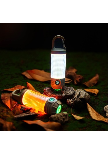 Sones Şarj Edilebilir Açık Hava Taşınabilir Led Kamp Işığı Çok İşlevli El Feneri Khaki Çok Renkli