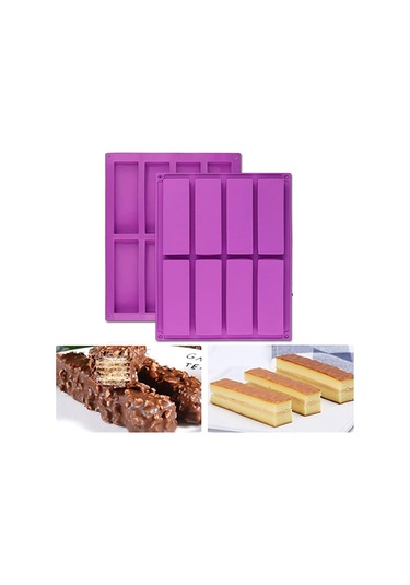 Sointeresting Adet Dikdörtgen Silikon Kalıp Enerji Barı Üreticisi Çikolatalı Mısır Ekmeği Cheesecake Sabun Kalıbı MOr