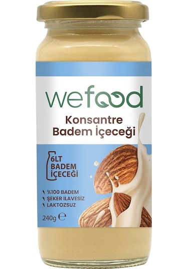 Wefood Konsantre Badem İçeceği (%100 Badem) 240 G