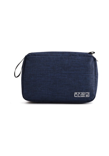 Asılı Kanca Ile Taşınabilir Tuvalet Çantası Tuvalet Lacivert Diğer