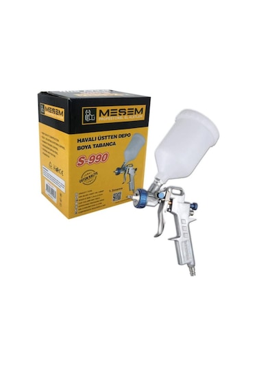 Meşem S-990 1.3 MM Havalı Üstten Depolu Boya Tabancası