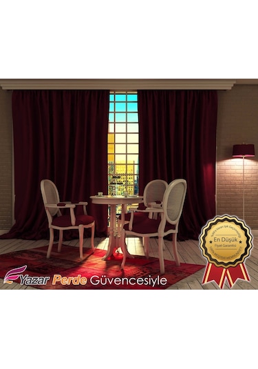 N11 Özel Fon Perde 1.Kalite %100 Karartma Fon Perde 25 Renk Turkuaz