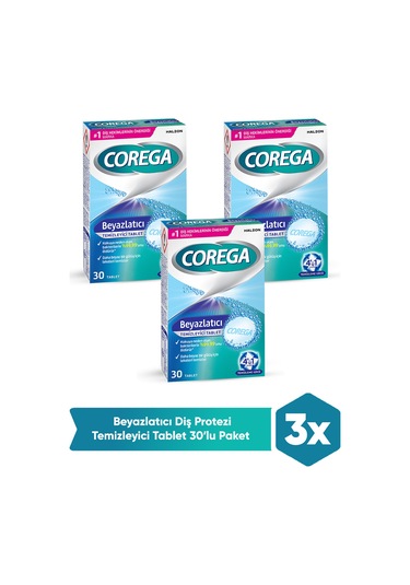 Super Corega Beyazlatıcı Tb 30 Adet 3 Adet