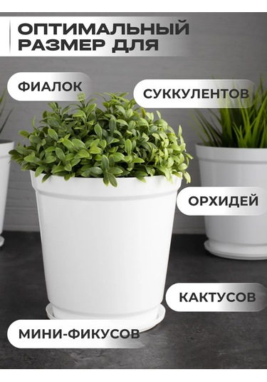 Onest Tabaklı Saksılar 1,5 L 5'li S 400601687