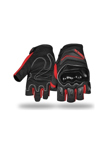 Yazlık Kısa Motosiklet Eldiveni Birinci Kalite Korumalı