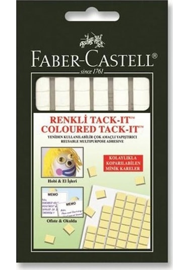 Faber-Castell Tack-It Hamur Yapıştırıcı Beyaz 50 Gr.
