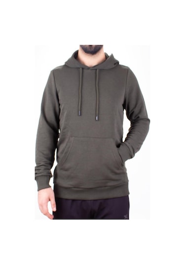 Twister 2732 Haki Kapüşonlu Erkek Sweatshirt Haki