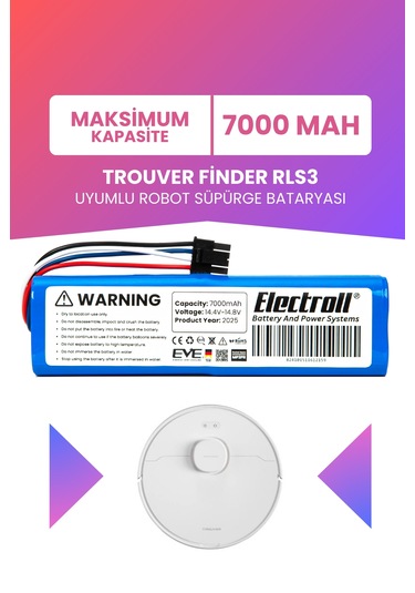 Trouver Finder Rls3 Uyumlu Batarya Maksimum Kapasite 7000mah
