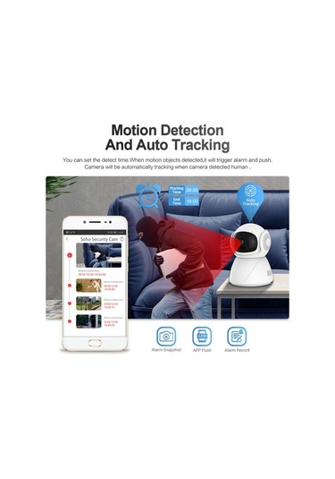 Maiyame 1080p Wifi Ip Güvenlik Kamerası Kablosuz Cctv Sistemi Ev İç Mekan Bebek Evcil Hayvan Monit