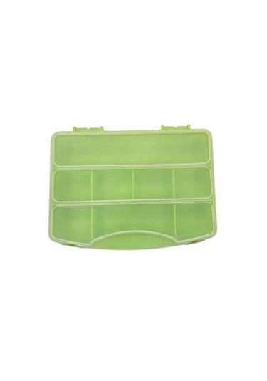 8 Bölmeli Kapaklı Kutu 18x13x3.5h Yeşil