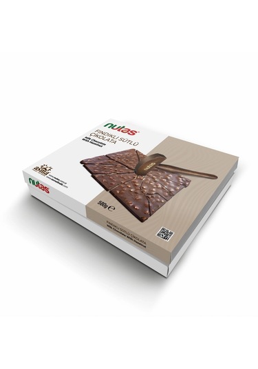 Nutas Fındıklı Sütlü Çikolata - 580g Çekiçli Özel Kutu