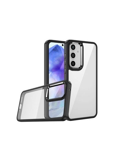 Galaxy A05s Kılıf Zore Flora Kapak Siyah
