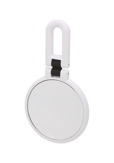 Qingmipy "katlanabilir Çift Taraflı Büyüteçli Makyaj Aynası - 15x Yakınlaştırma, Taşınabilir Ve Pratik" Beyaz