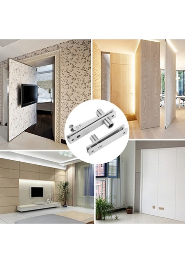 Tenfowee Stainless Steel 360 Derece Döner Eşikli Gizli Kapaklı Ahşap Kapı Misketi Jy01996 İle Paket Diğer