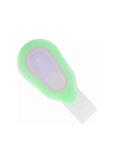 Silikon Jel Gece Bisiklet Koşu Sırt Çantası Güvenlik Uyarı Led El Feneri Lambası Yeşil Yeşil