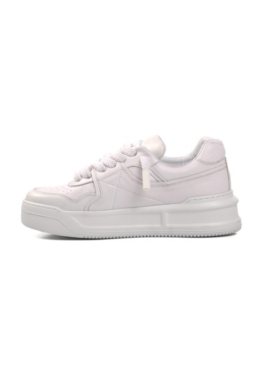 Ayakmod Premium 1306 Beyaz Cilt Erkek Sneaker 001