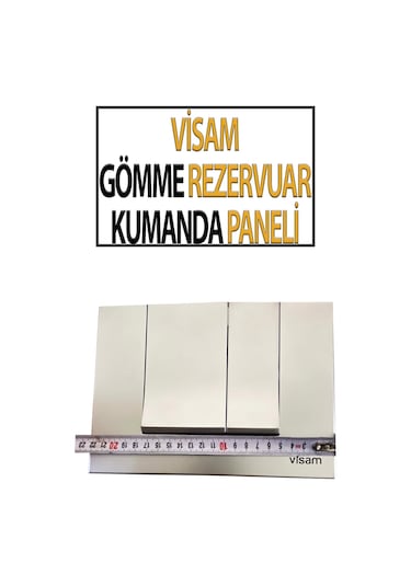 Visam Gömme Rezervuar Kumanda Paneli Beyaz