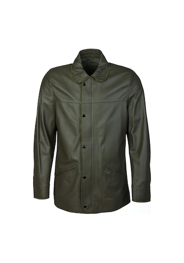 Tamer Tanca Erkek Hakiki Deri Yeşil Deri Mont 1000 034 Erk Derımont Sk23/24 Yesıl Tafta Yeşil