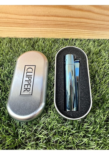 Parlak Deep Blue Taşlı Çakmak