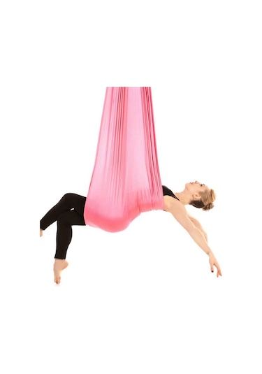 Bundera Yoga Fly Hamağı Pembe - Tavana Askılı Pembe