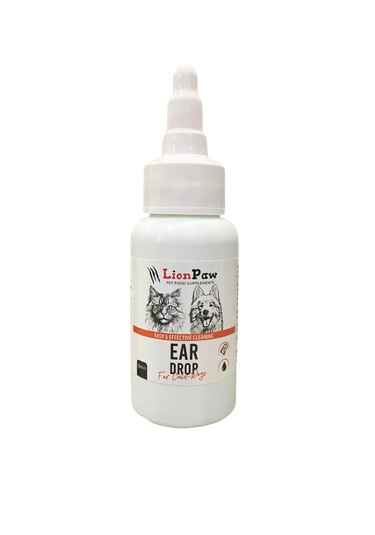 Lion Paw Kedi Köpek Kulak Temizleme Solüsyonu Kir Enfeksiyon Kaşıntı 50 ML