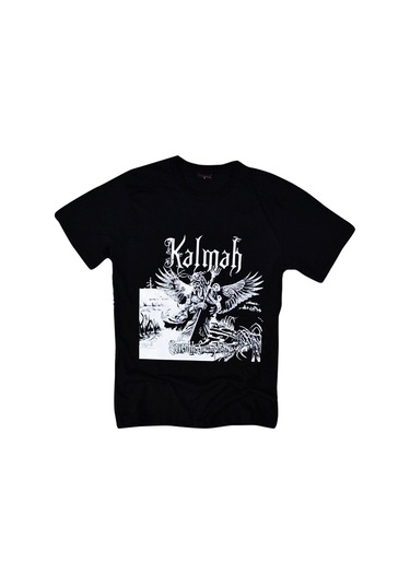 Kalmah Baskılı T-shirt SIYAH
