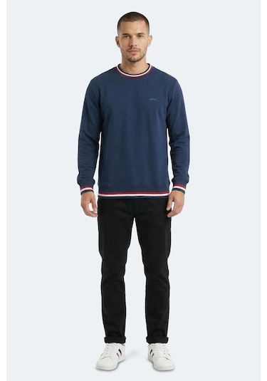 Slazenger Keystone I Erkek Lacivert Sweatshırt