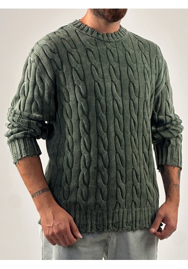 Haki Triko Erkek Sweatshirt Coc1034 Haki