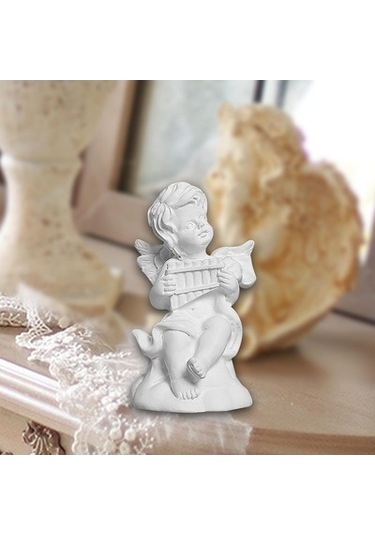 Lijinxu Küçük Melek Heykeli Reçine 3.5x3.5x6.5cm-flüt