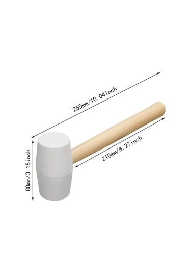 Pazly Yapı Tokmak Suntek Kauçuk Dekor Çekiç Başlığı 250-gr Px