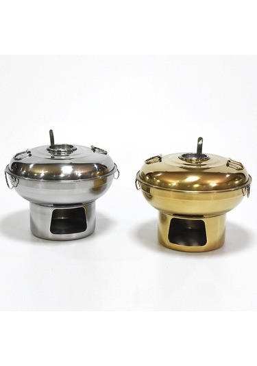 Suntek Magideal Çin Küçük Güveç Paslanmaz Çelik Restoran Sarı-20cm