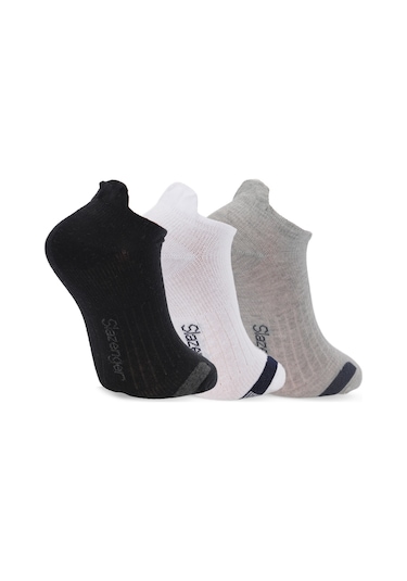 Slazenger Jadex 3 Lü Erkek Siyah / Beyaz Çorap Siyah / Beyaz