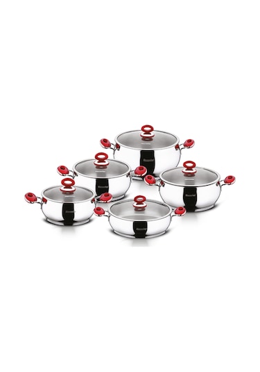 Hascevher Anemon 10 Parça Tencere Seti