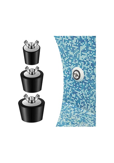 Homyl 3x 25mm/38mm/51mm Havuz Kışlama Fişi Uydurma Parçaları