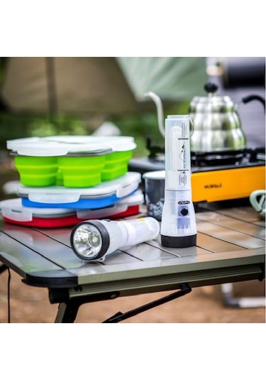 Nurgaz Ng 183 Campout El Feneri + Masa Lambası + Flaşör Siyah