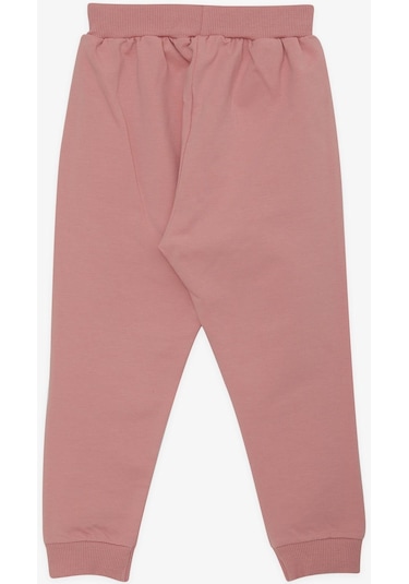 Breeze Kız Çocuk Eşofman Altı Tavşancık Nakışlı 1-4 Yaş, Gülkurusu-gülkurusu Gülkurusu