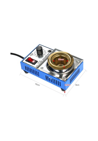 Hallow 100 W 220 V 38 MM 250g Mini Kurşunsuz Lehim Pot Titanium