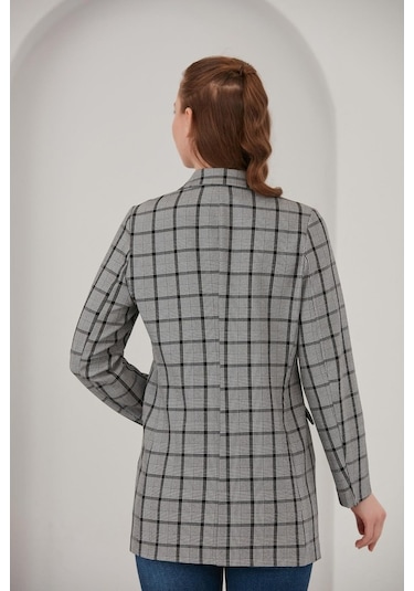 Alexander Gardi Alexandergardı Ekoseli Blazer Ceket (B22-20401)