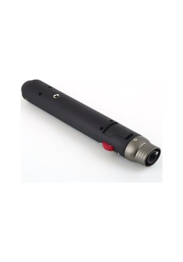 Taşınabilir Açık Çakmak 1300 Derece Torch Jet Alev Kalem Bütan Gazı Doldurulabilir Yakıt Kaynak Lehimleme Kalemi Çakmak Yakıtı Olmadan Siyah