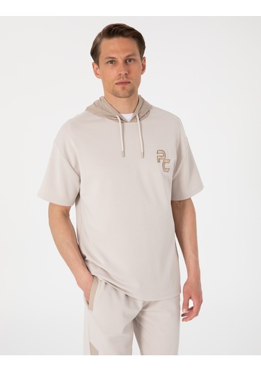 Pierre Cardin Erkek Taş Sweatshirt 50302613-vr049 Taş