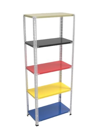 Rafburada Renkli Çelik Raf Tablası Sarı 31 x 60 CM Kalınlık 1.00 MM